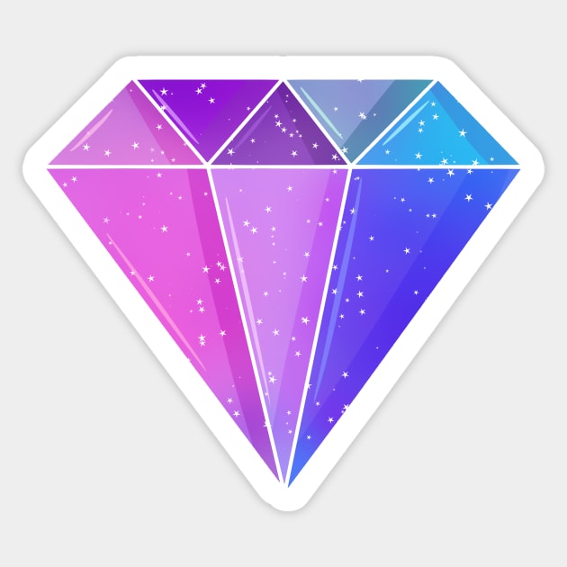 Galactic Diamond Sticker by ShinyBat